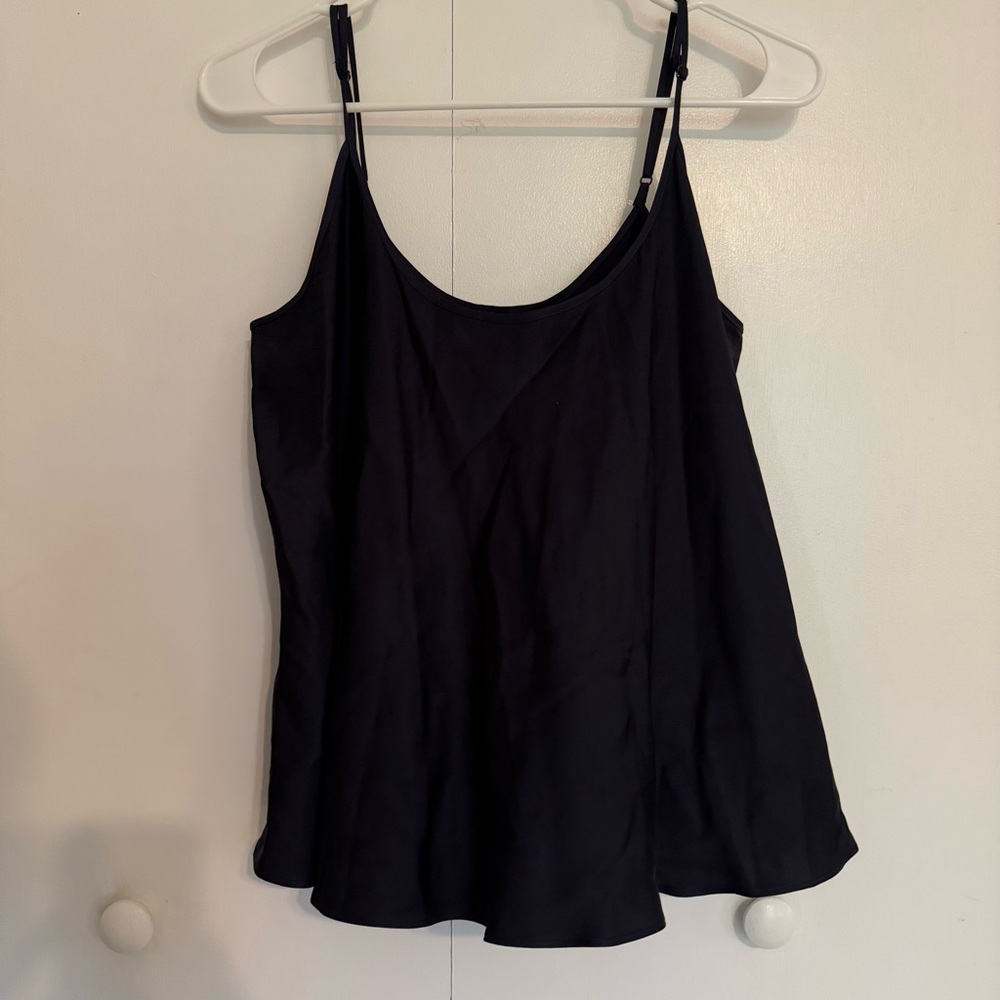 Club Monaco Black Silky Camisole Top Size Medium